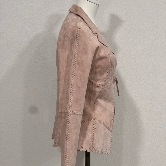 Vintage bebe Blush Suede Blazer - Picture 3 of 4